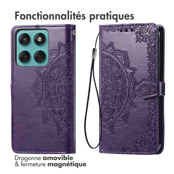 imoshion Etui de télephone Mandala Motorola Edge 60 Fusion - Violet