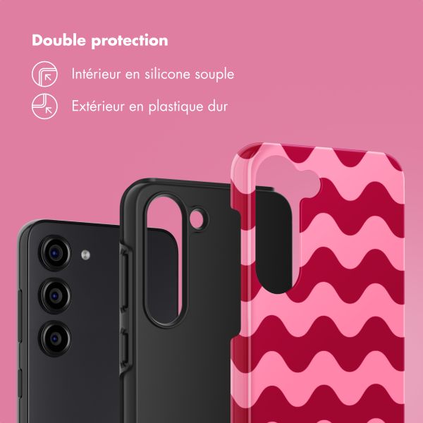 Selencia Coque arrière Vivid Samsung Galaxy S23 - Wave Vibes Lipstick