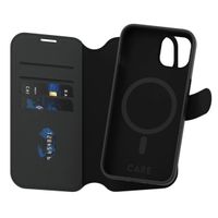 CARE by PanzerGlass Étui de télephone portefeuille Tango 2 en 1 avec MagSafe Apple iPhone 14 / 13 - Black