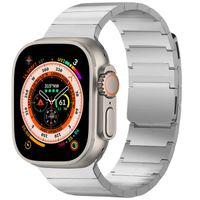 Selencia Bracelet magnétique en acier Apple Watch Series 1-10 / SE / Ultra (2) - 42/44/45/46/49 mm - Argent