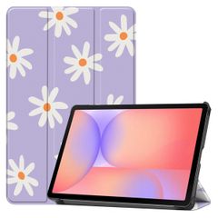 imoshion Coque tablette Design Trifold Samsung Galaxy Tab S9 11.0 pouces / Tab S10 FE / S9 FE 10.9 pouces - Flower Distance