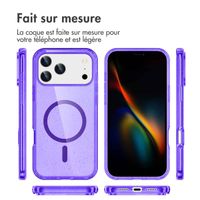 imoshion Coque Pailletée avec MagSafe Apple iPhone 17 Pro Max - Violet