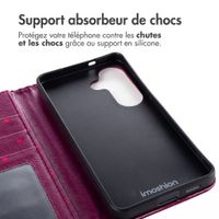 imoshion Étui de télephone portefeuille Design Samsung Galaxy S26 - Crush Check Coral Dust