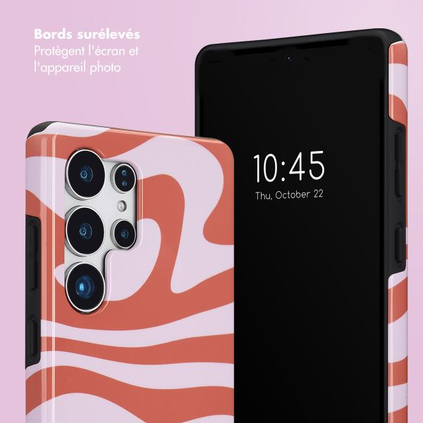 Selencia Coque arrière Vivid Samsung Galaxy S25 Ultra - Dream Swirl Pink