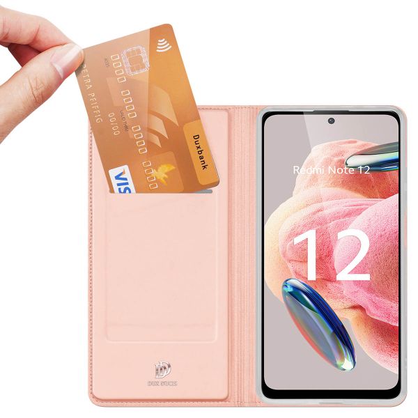 Dux Ducis Étui de téléphone Slim Xiaomi Redmi Note 12 (4G) - Rose Dorée