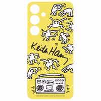 Samsung Carte Dance Keith Haring originale Galaxy S24 Plus - Yellow