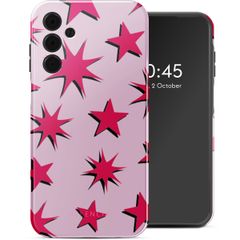 Selencia Coque arrière Vivid Samsung Galaxy A15 (5G/4G) - Stars Rubine Red Light Pink