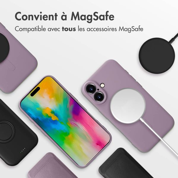 imoshion Coque Couleur avec MagSafe Apple iPhone 16 - Violet