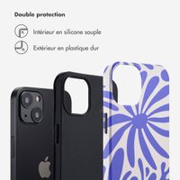 Selencia Coque arrière Vivid Apple iPhone 13 - Modern Bloom Sapphire Blue