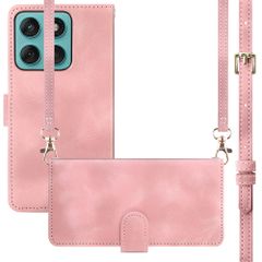 imoshion Etui de télephone portefeuille avec cordon Motorola Moto G57 Power - Rose