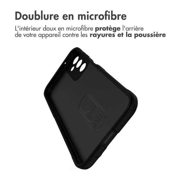 imoshion Coque arrière EasyGrip Samsung Galaxy A14 (5G/4G) - Noir