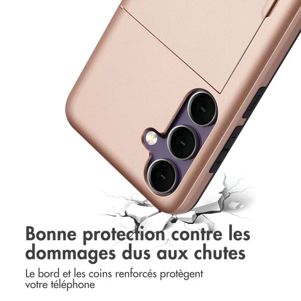 imoshion Coque arrière avec porte-cartes Samsung Galaxy S24 FE - Rose Dorée