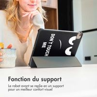 imoshion Coque tablette Design Trifold Samsung Galaxy Tab A11 Plus / A9 Plus - Don't touch