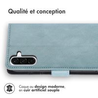 imoshion Étui de téléphone portefeuille Luxe Samsung Galaxy A36 - Bleu clair