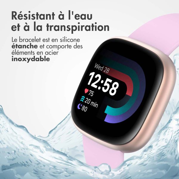 imoshion Bracelet silicone Fitbit Versa / Versa 2 / Versa Lite - Taille S - Oudroze