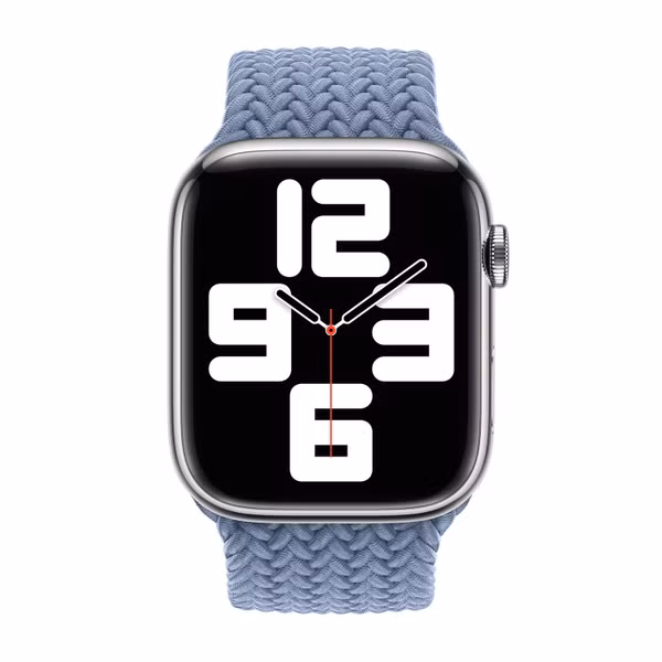 Apple Bracelet Solo tressé Apple Watch Series 1 - 9 / SE (38/40/41 mm) | Series 10 / 11 (42 mm) - Taille 7 - Slate Blue