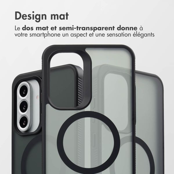 Accezz Coque Givrée Robuste avec MagSafe Samsung Galaxy A36 / A56 - Noir