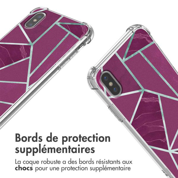 imoshion Coque Design avec cordon Apple iPhone X / Xs - Bordeaux Graphic