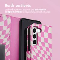 imoshion Étui de télephone portefeuille Design Samsung Galaxy S22 - Retro Pink