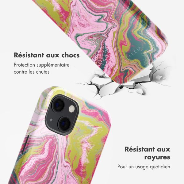 Selencia Coque arrière Vivid avec MagSafe Apple iPhone 13 - Marble Pink