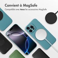 imoshion Coque Couleur avec MagSafe Apple iPhone 16 Pro Max - Smoke Green