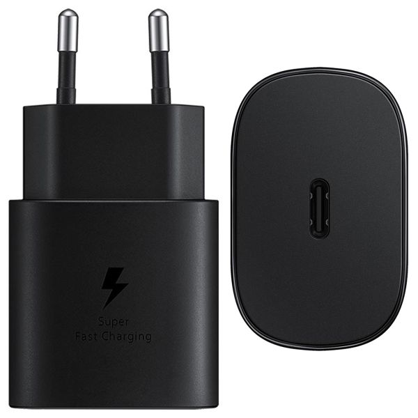 Samsung Fast Charging Adapter USB-C Original - Chargeur - Connexion USB-C - 25W - Noir