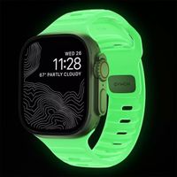 Nomad Bracelet Sport FKM Apple Watch Series 1 t/m 11 / SE / Ultra (44/45/46/49 mm) - Glow Green