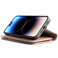 Wachikopa Étui de téléphone portefeuille Multi Wallet iPhone 14 Pro - Camel