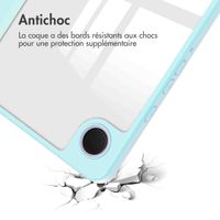 imoshion Coque tablette rigide Trifold iPad Samsung Galaxy Tab A9 8.7 pouces - Bleu clair