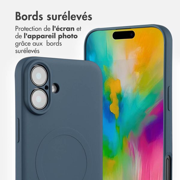 imoshion Coque Couleur avec MagSafe iPhone 16 Plus - Bleu foncé