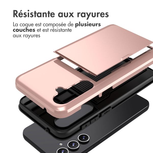 imoshion Coque arrière avec porte-cartes Samsung Galaxy S23 FE - Rose Dorée