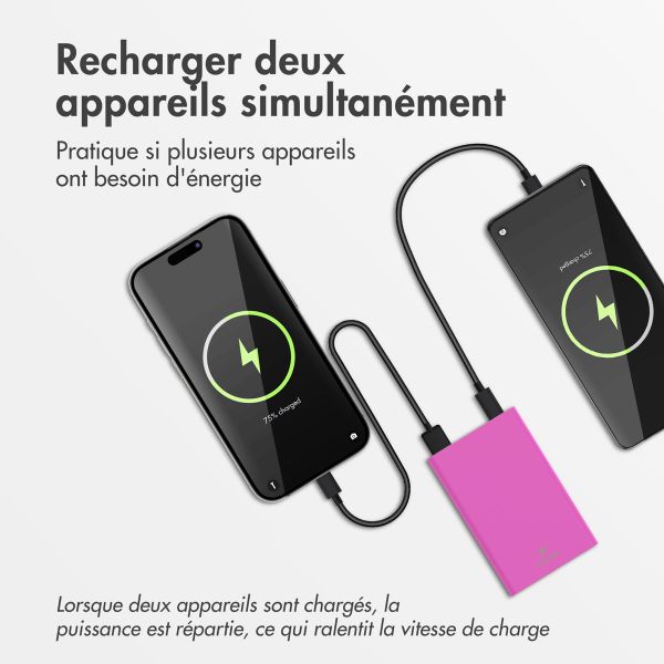 imoshion Ultra Series Batterie externe 10.000 mAh - Rose Vif