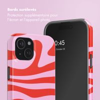 Selencia Coque arrière Vivid avec MagSafe Apple iPhone 15 - Dream Swirl Pink