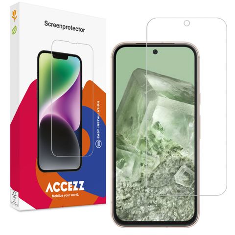 Accezz Protection d'écran en verre trempé Google Pixel 8a - Transparent