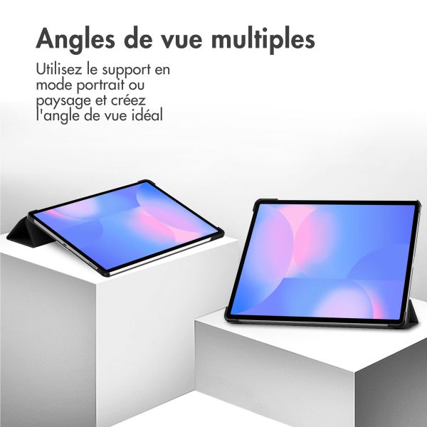 imoshion Coque tablette Trifold Samsung Galaxy Tab S10 FE Plus - Noir