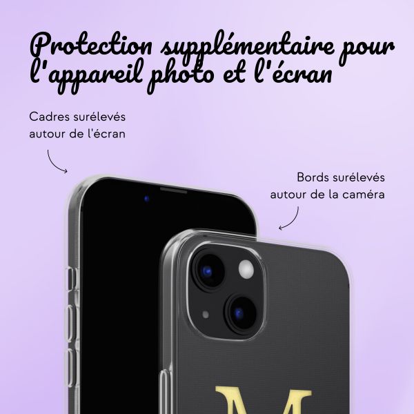 Coque personnalisée avec une lettre iPhone 13 - Transparent