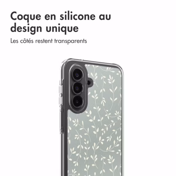 imoshion Coque Design Samsung Galaxy A17 - Smoke Green Flowers