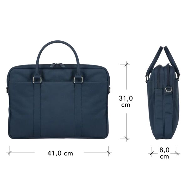 dbramante1928 Sac ordinateur 16 pouces Ginza Duo Pocket - Matière recyclée - Bleu