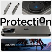 Spigen GLAStR Protection Caméra en verre trempé Apple iPhone 14 Pro / 14 Pro Max - Noir