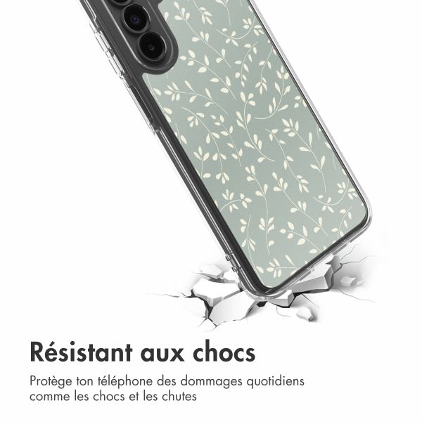 imoshion Coque Design Samsung Galaxy A17 - Smoke Green Flowers