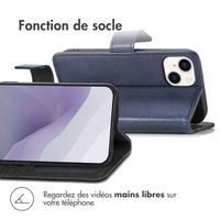 imoshion Étui de télephone portefeuille Apple iPhone 14 / 13 - Bleu foncé