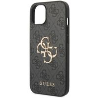 Guess Coque 4G Metal Logo Backcover iPhone 14 - Gris