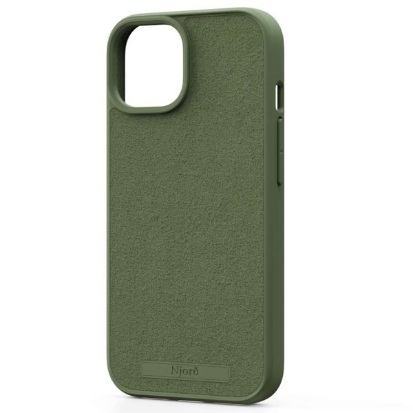 Njorð Collections Coque daim Comfort+ MagSafe iPhone 15 - Olive