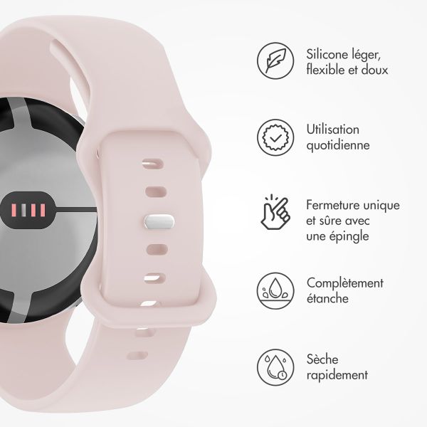 imoshion Bracelet en silicone⁺ Google Pixel Watch 3 / 4 (45 mm) - Taille L - Rose