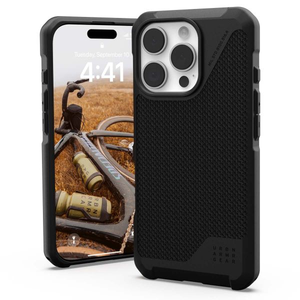 UAG Coque Metropolis LT MagSafe iPhone 16 Pro - Kevlar Black