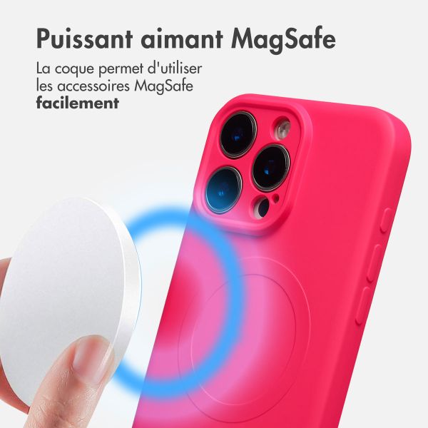 imoshion Coque Couleur avec MagSafe Apple iPhone 16 Pro Max - Neon Pink