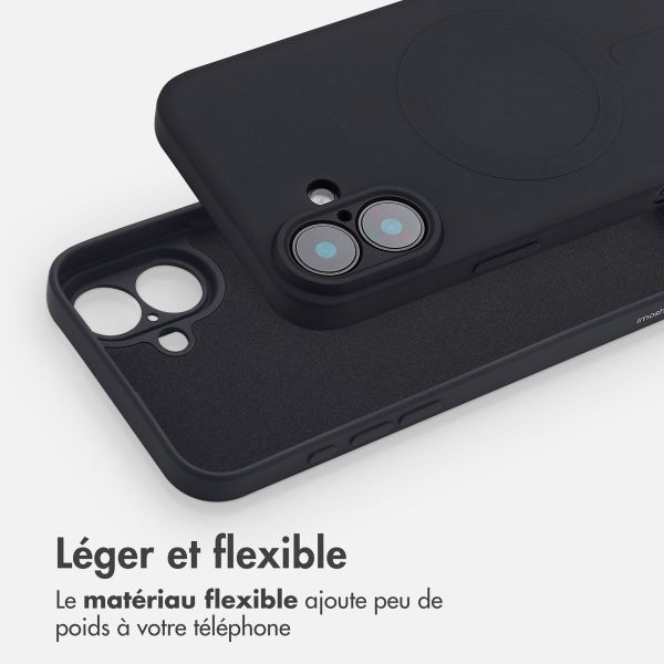 imoshion Coque Couleur avec MagSafe Apple iPhone 16 - Noir
