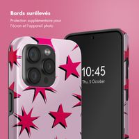 Selencia Coque arrière Vivid Tough avec MagSafe iPhone 15 Pro - Stars Rubine Red Light Pink