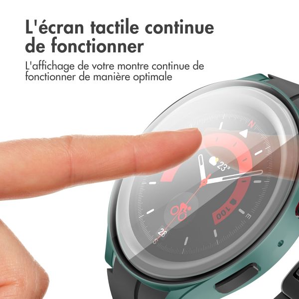 imoshion Coque rigide à couverture complète Samsung Galaxy Watch 6 - 40 mm - Vert foncé