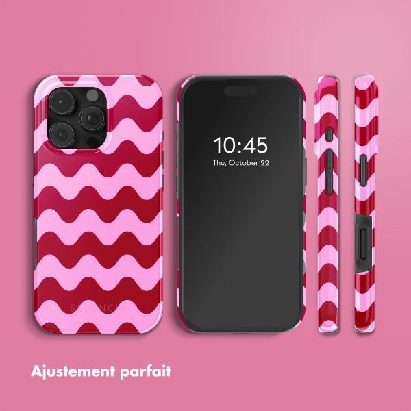 Selencia Coque arrière Vivid Apple iPhone 16 Pro - Wave Vibes Lipstick